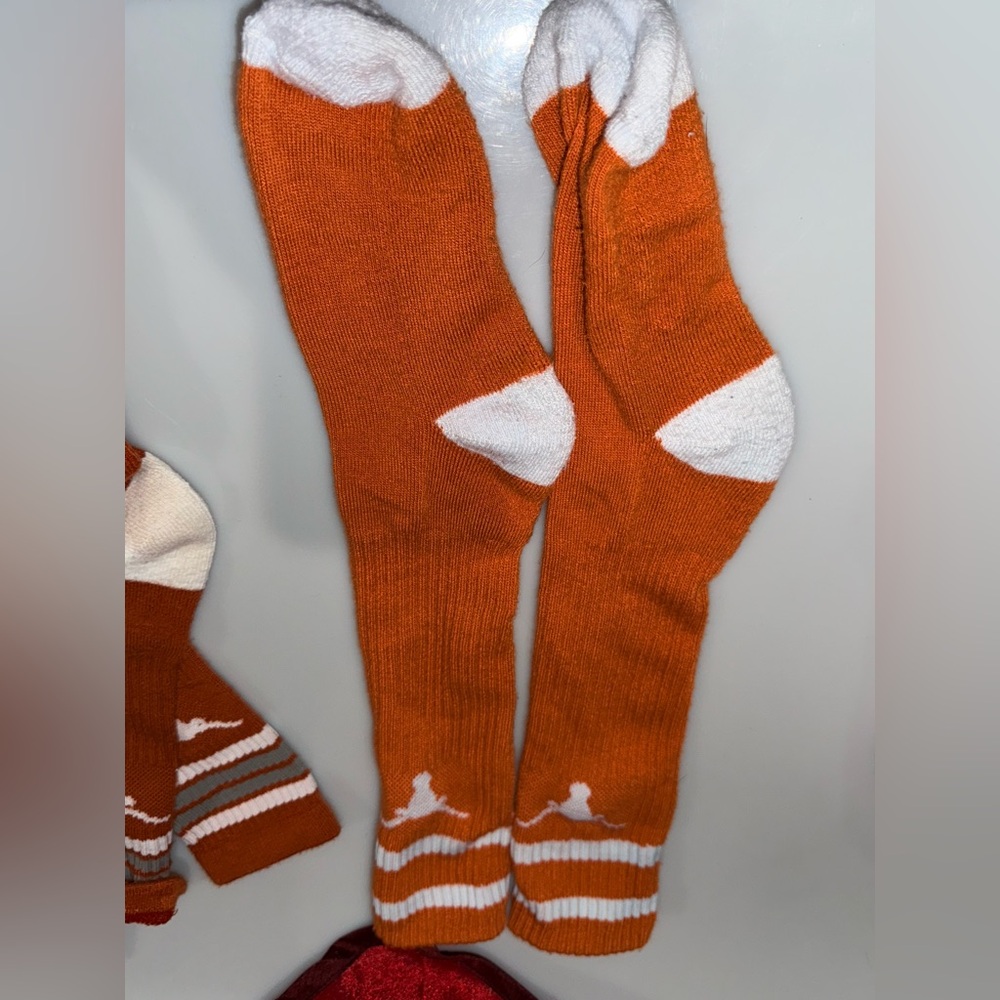 Longhorns Texas Orange Crew Socks - Picture 2 of 2
